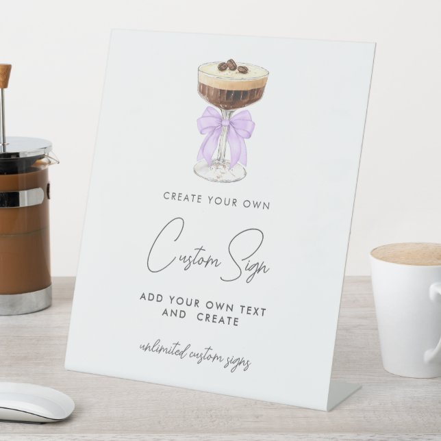 Expositor En L Bow Espresso Martini Personalizado (In Situ)