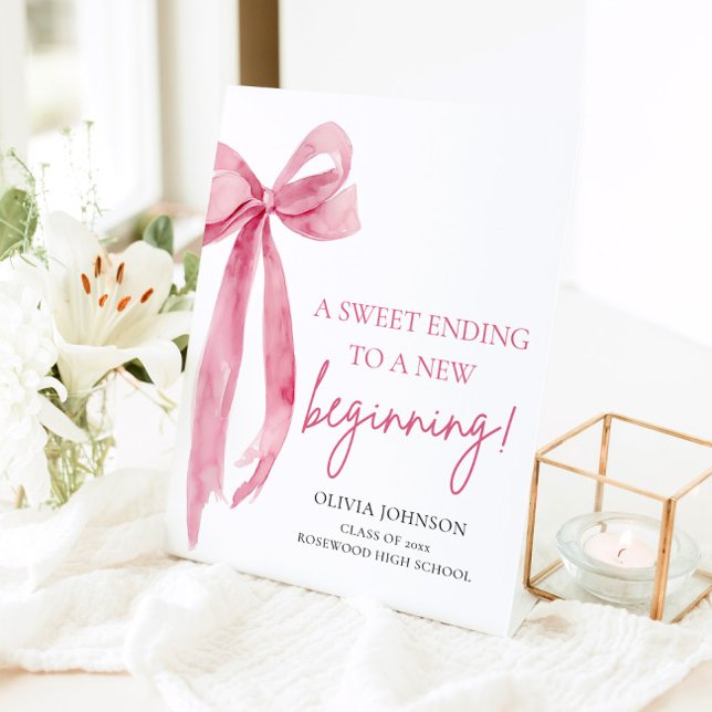 Expositor En L Bow Graduación Un Dulce Terminando Con Un Nuevo Co (Subido por el creador)