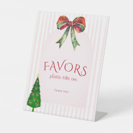 Expositor En L Bow Tis The Season Christmas Bridal Shower Favors