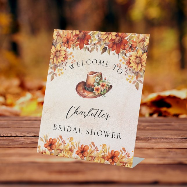 Expositor En L Bridal Shower fall naranja florines cowgirl bienve (Subido por el creador)