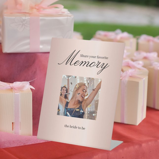 Expositor En L Bridal Shower foto rosa oro comparte memoria (Subido por el creador)