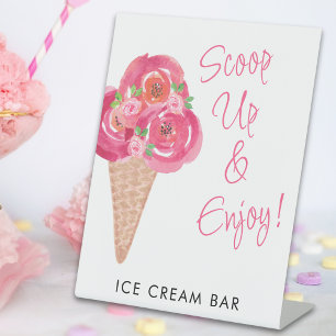 Expositor En L Bridal Shower Ice Cream Bar
