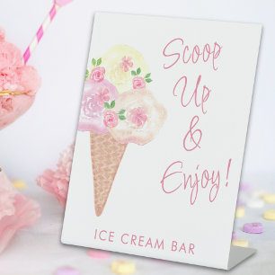 Expositor En L Bridal Shower Ice Cream Bar