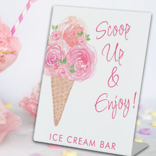 Expositor En L Bridal Shower Ice Cream Bar