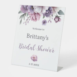Expositor En L Bridal Shower Lavender acuarela Flora