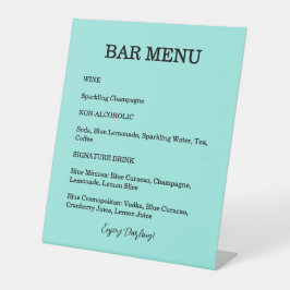 Expositor En L  Bride & Co. Bridal Shower Turquoise Cocktail