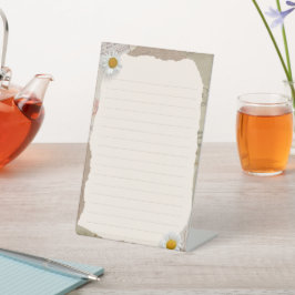 Expositor En L Brown Beige Vintage Scrapbook Lined Notes