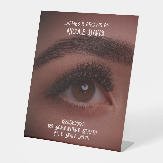 Expositor En L Brows & Lashes Tech Business (Anverso)