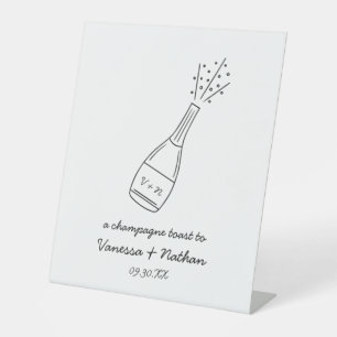 Expositor En L Bubbly Popping Botella De Champán Boda Tembloroso