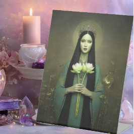 Expositor En L Buddhist Goddess Green Tara Vintage Style Portrait