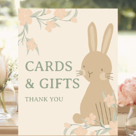 Expositor En L Bunny 1er Birthday Cards and Gift Table