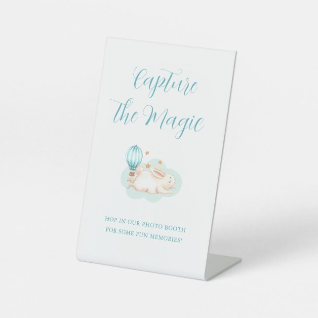 Expositor En L Bunny Dreams, ducha de bebé azul (Anverso)