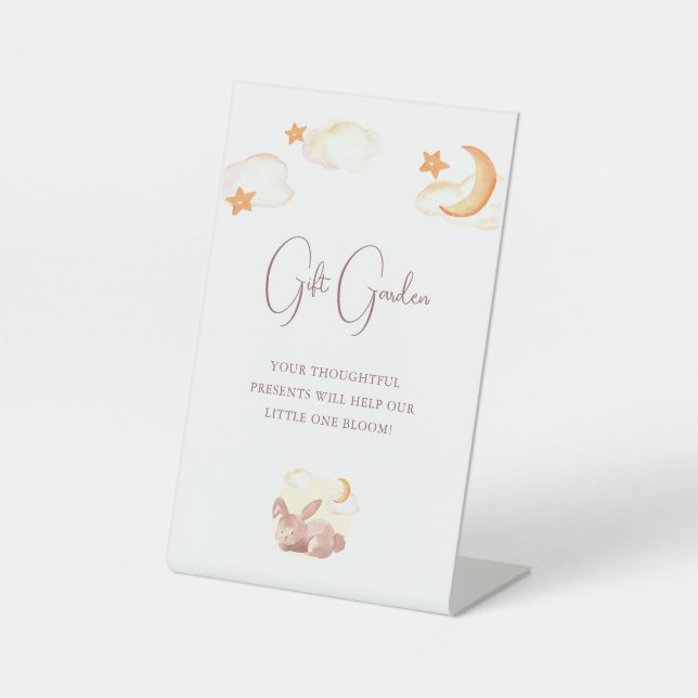 Expositor En L Bunny Dreams Neutral Baby Shower (Anverso)