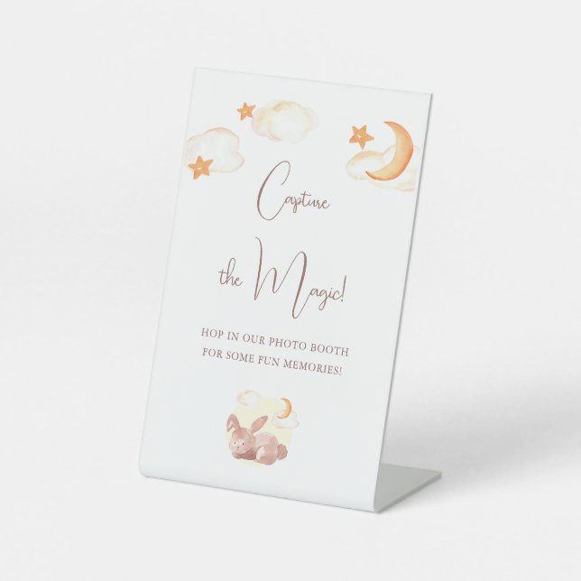 Expositor En L Bunny Dreams Neutral Baby Shower (Anverso)