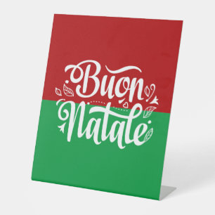 Expositor En L Buon Natale minimalista Feliz Navidad italiana