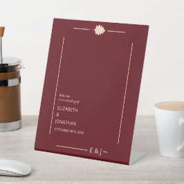 Expositor En L Burgundy Autumn Wedding