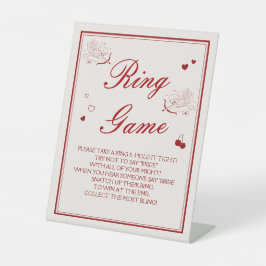 Expositor En L  Burgundy Valentine Bridal Shower Ring Game