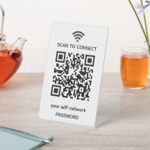 Buscar para conectar código qr de red WiFi de invi