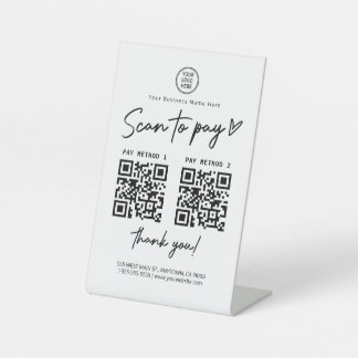 Expositor En L Buscar para pagar código Qr