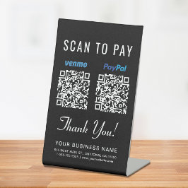 Expositor En L Buscar para pagar códigos QR de Venmo Paypal en ne