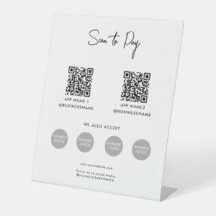 Expositor En L Buscar para pagar el código QR de pago sin contact