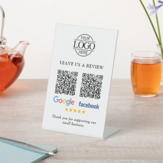 Expositor En L Business Logo Google & Facebook Reviews QR Code