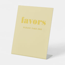 Expositor En L Butter Yellow Simple Wedding Favors