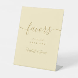 Expositor En L Buttercup Mesa De Favor De Boda Amarilla Y Oro