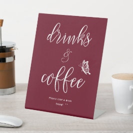 Expositor En L Butterfly Modern Minimal Baby Shower Drinks