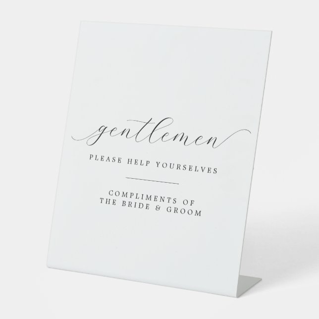 Expositor En L Caballeros Por Favor Ayúdenos A Reponer Boda (Anverso)