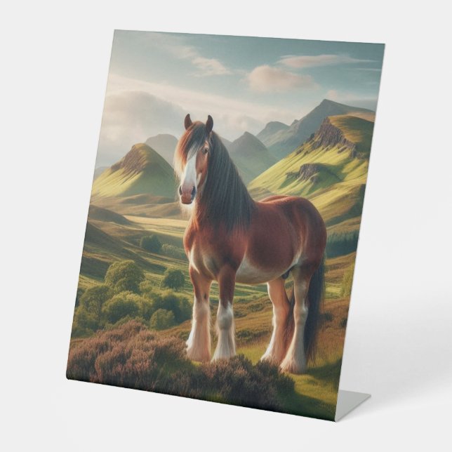 Expositor En L Caballo Clydesdale de Escocia (Anverso)