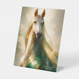 Expositor En L Caballo Etéreo de Melena Dorada – Fantasía Luminos