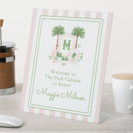 Expositor En L Cabana Stripes Palm Beach Monogram Crest