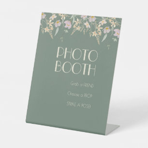 Expositor En L Cabina de foto de Boda de decao de flor silvestre