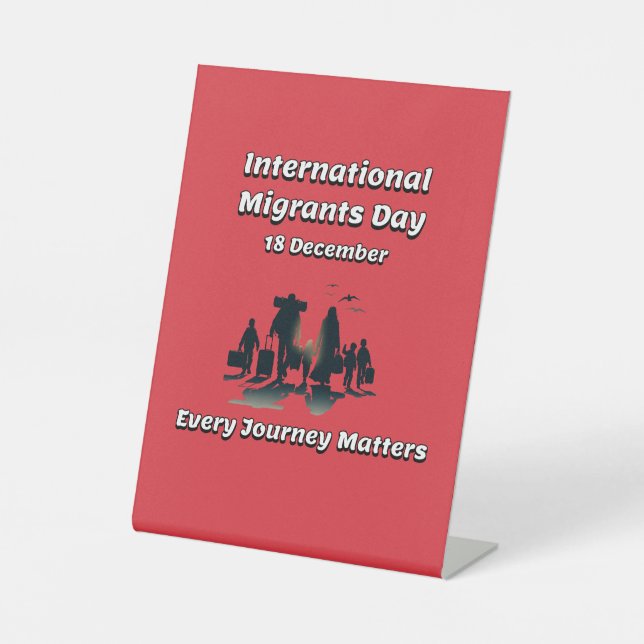 Expositor En L Cada Viaje Importa. Día Internacional del Migrante (Anverso)