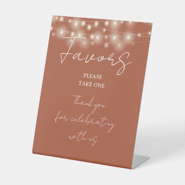 Expositor En L Cadena Terracotta ilumina favoritos de escritura m (Anverso)