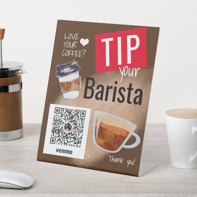 Expositor En L Café Camión Café Rótulo Pedestal Barista (In Situ)