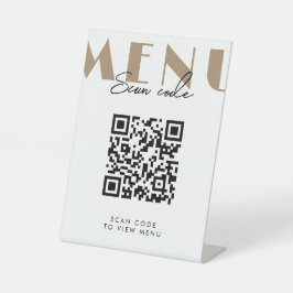 Expositor En L Cafe Modern Scan Menu QR Code