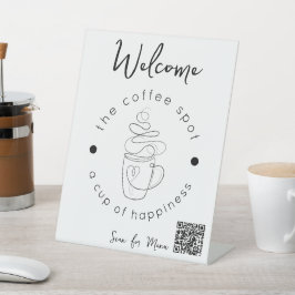 Expositor En L Cafetería Personalizada Agrega Tu Logotipo Moderno