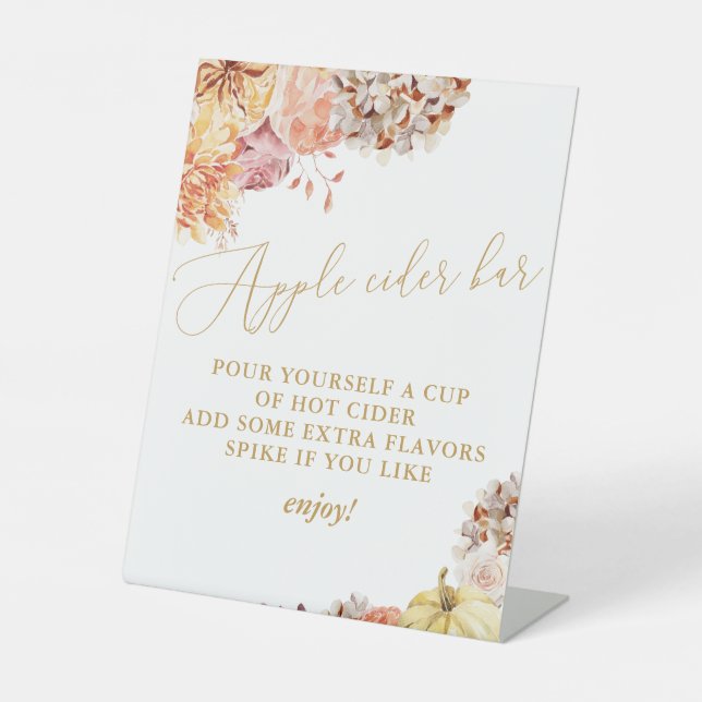 Expositor En L Caída Floral Bridal Ducha Apple Cider (Anverso)