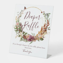 Expositor En L Caída Floral Diaper Raffle