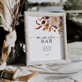 Expositor En L Caída Rústica Sale del Rótulo Bar Mimosa