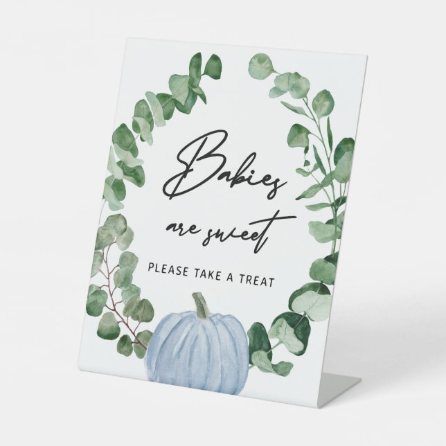 Expositor En L Caída Verde Calabaza Azul Los Bebés Son Dulces (Anverso)