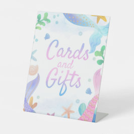 Expositor En L Cajas de cumpleaños y regalos para sirenas bajo el