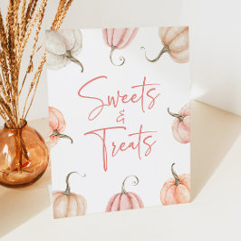 Expositor En L Calabaza blanca rosa Cae Dulces y Tratamientos