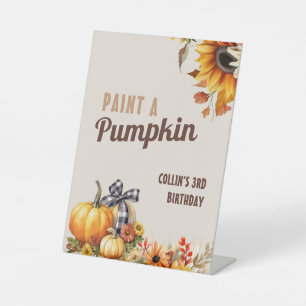 Expositor En L Calabaza de cumpleaños otoño