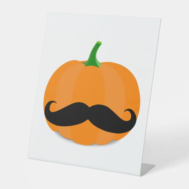 Expositor En L calabaza de halloween con barba (Anverso)