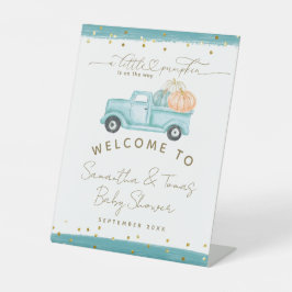 Expositor En L Calabaza Minimalista Caída Moderna Bebé Niño Ducha