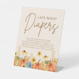 Expositor En L Calabaza otoñal Diapers Tardes Noches Ducha para b