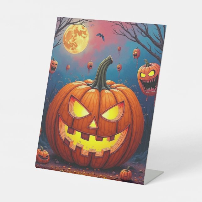 Expositor En L Calabazas feas de Halloween (Anverso)
